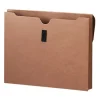 Smead® Expanding Wallet With Hook-And-Loop Closure, 2" Expansion, 10" x 15", Redrope