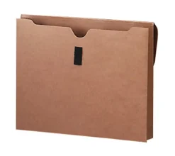 Smead® Expanding Wallet With Hook-And-Loop Closure, 2" Expansion, 10" x 15", Redrope