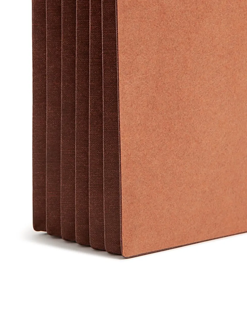 Smead® Extra-Wide Redrope End-Tab File Pocket With Dark Brown Tear Resistant Gusset, Extra Wide Letter Size, 5 1/4" Expansion, 30% Recycled, Box Of 10