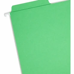 Smead® FasTab® Hanging File Folder, Letter Size, Green, Box Of 20