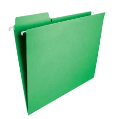 Smead® FasTab® Hanging File Folder, Letter Size, Green, Box Of 20