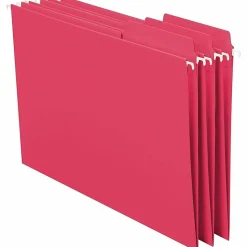 Smead® FasTab® Hanging File Folders, Letter Size, Red, Box Of 20
