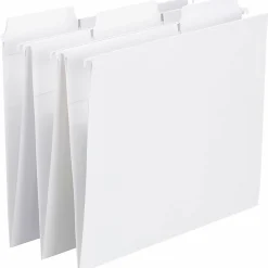 Smead® FasTab Hanging File Folders, Letter Size, White, Box Of 20 Folders