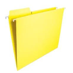 Smead® FasTab® Hanging File Folders, Letter Size, Yellow, Box Of 20