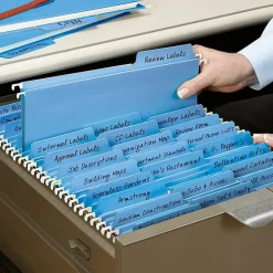 Smead® FasTab® Hanging File Folders, Letter Size, Blue, Box Of 20