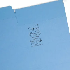 Smead® FasTab® Hanging File Folders, Letter Size, Blue, Box Of 20