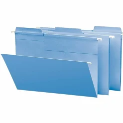 Smead® FasTab® Hanging File Folders, Letter Size, Blue, Box Of 20