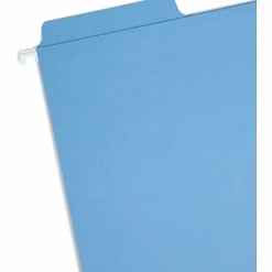 Smead® FasTab® Hanging File Folders, Letter Size, Blue, Box Of 20