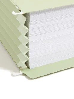 Smead® FasTab® 5 1/4" Hanging Pockets, Letter Size, Moss, Pack Of 9