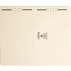 Smead® Fastener Folders With Reinforced Tab, 2" Capacity, 2 Fasteners, Legal Size,1/3-Cut Tab, Manila, Box Of 50