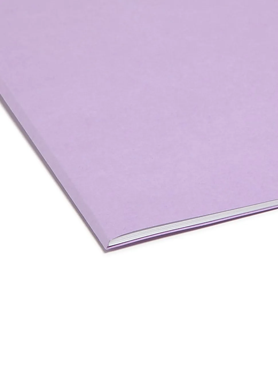 Smead® File Folders, Letter Size, Straight Cut, Lavender, Box Of 100