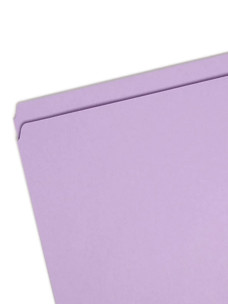 Smead® File Folders, Letter Size, Straight Cut, Lavender, Box Of 100