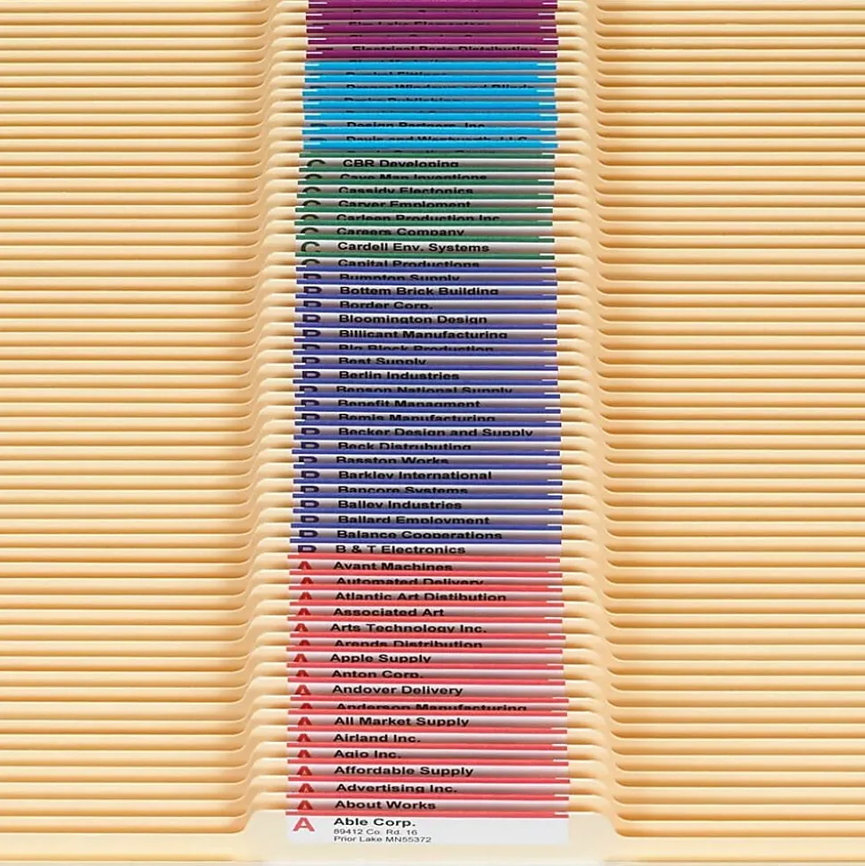 Smead® File Folders, Letter Size, 1/3 Cut, Center Tab Cut, Manila, Box Of 100