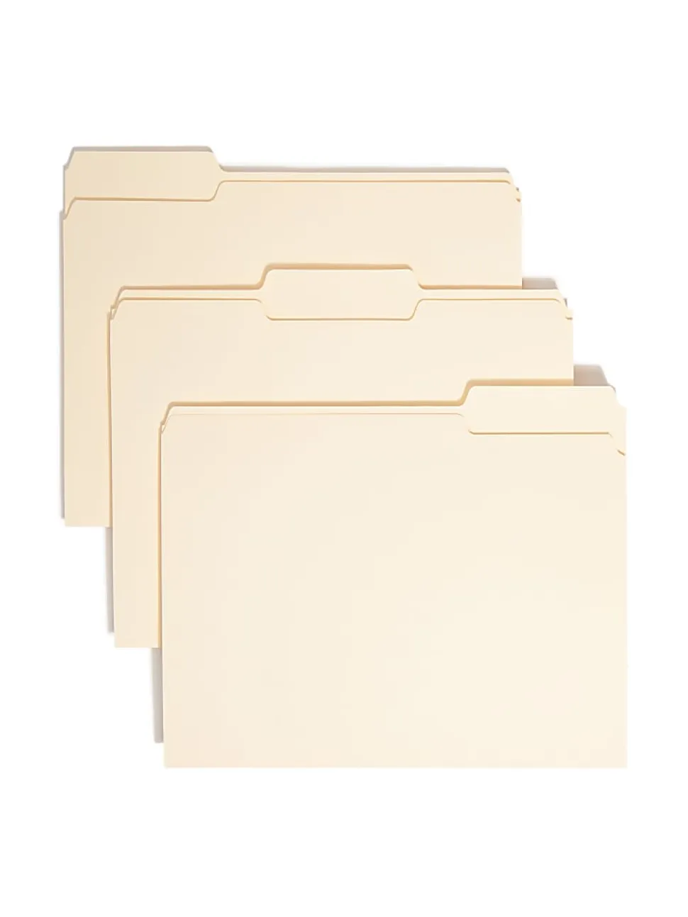 Smead® File Folders, Letter Size, 1/3 Cut, Manila, Pack Of 100 (10330)