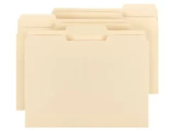 Smead® File Folders, Letter Size, 1/3 Cut, Manila, Pack Of 100 (10330)
