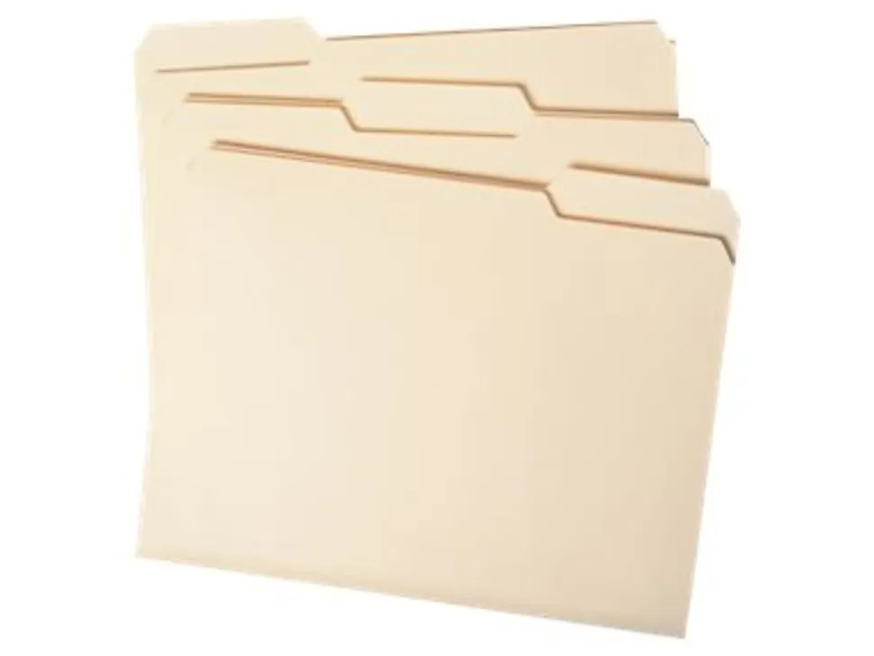 Smead® File Folders, Letter Size, 1/3 Cut, Manila, Pack Of 100 (10330)