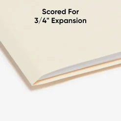 Smead® File Folders, Letter Size, 1/3 Cut, Manila, Pack Of 100 (10330)