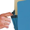 Smead® File Pocket Expanding Color Pockets, 3 1/2" Expansion, Letter Size, Blue