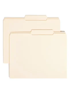 Smead® Guide 2/5-Cut File Folders, Letter Size (8 1/2