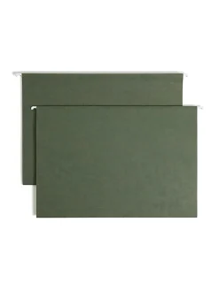 SmeadĀ® Hanging Box-Bottom File Folders, 2" Expansion, Legal Size, Standard Green, Box Of 25 Folders