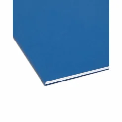 Smead® Hanging File Folders, 1/5-Cut Adjustable Tab, Letter Size, Navy, Box Of 25