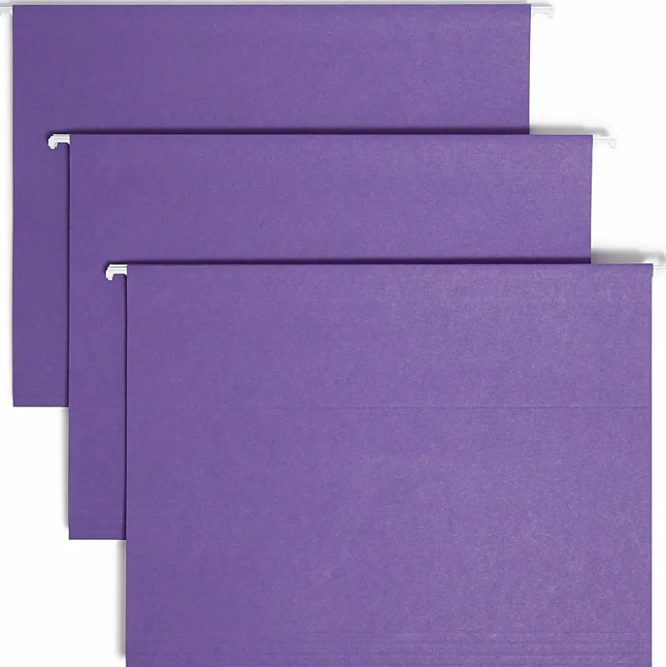 Smead® Hanging File Folders, Letter Size, Purple, Box Of 25 Folders