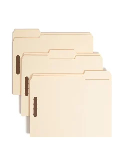 Smead® Heavyweight Manila Fastener Folders, Letter Size, Pack Of 50