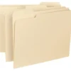 Smead® Interior Folders, 1/3 Cut, Letter Size, Manila, Box Of 100