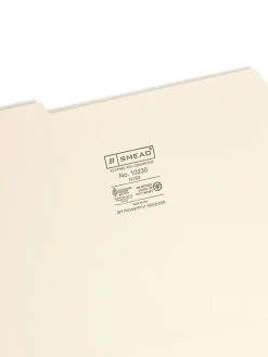 Smead® Interior Folders, 1/3 Cut, Letter Size, Manila, Box Of 100