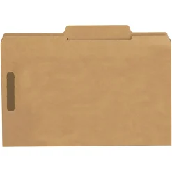 Smead® Kraft Fastener Folders, 2/5 Cut, Legal Size, Kraft, Box Of 50