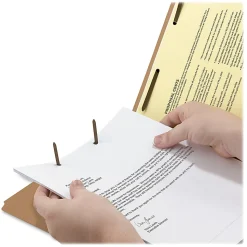 Smead® Kraft Fastener Folders, 2/5 Cut, Legal Size, Kraft, Box Of 50
