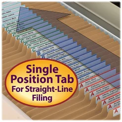 Smead® Kraft Fastener Folders, 2/5 Cut, Legal Size, Kraft, Box Of 50