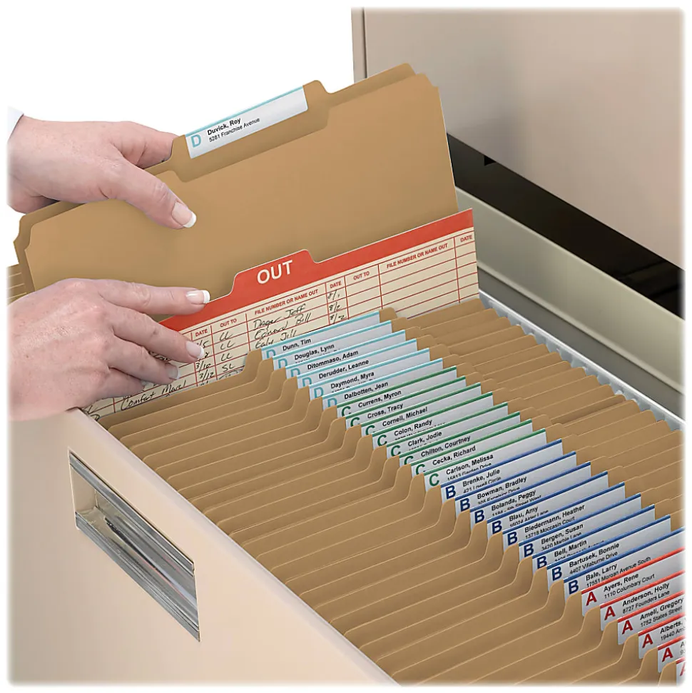 Smead® Kraft Fastener Folders, 2/5 Cut, Legal Size, Kraft, Box Of 50
