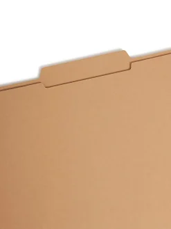 Smead® Kraft Reinforced Tab Fastener Folders, 3/4
