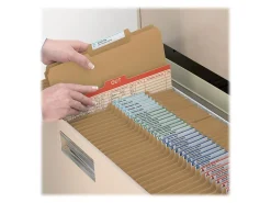 Smead® Kraft Reinforced Tab Fastener Folders, 3/4
