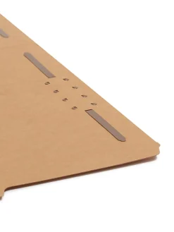 Smead® Kraft Reinforced Tab Fastener Folders, 3/4" Expansion, 8 1/2" x 11", Letter, Brown, Box of 50