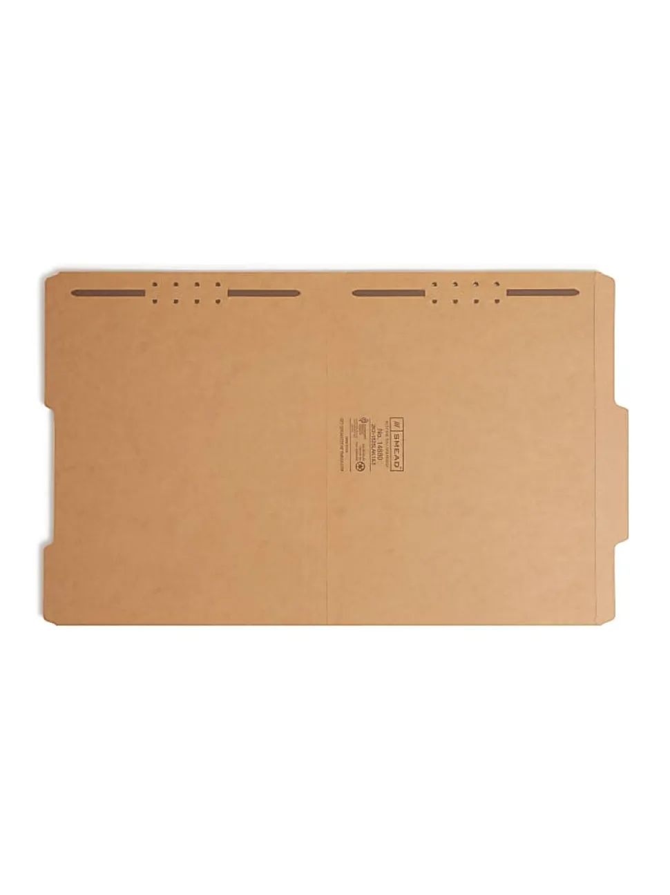 Smead® Kraft Reinforced Tab Fastener Folders, 3/4" Expansion, 8 1/2" x 11", Letter, Brown, Box of 50