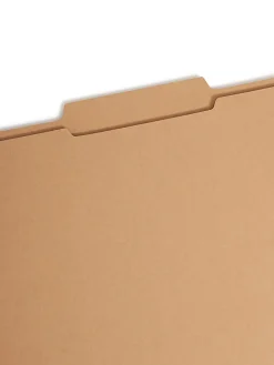 Smead® Kraft Reinforced Tab Fastener Folders, 3/4
