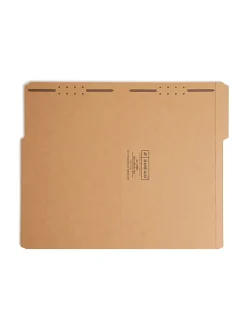 Smead® Kraft Reinforced Tab Fastener Folders, Legal Size, 1/3 Cut, Pack Of 50