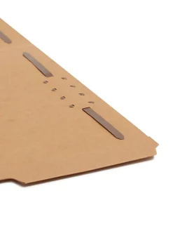 Smead® Kraft Reinforced Tab Fastener Folders, Letter Size, 1/3 Cut, Pack Of 50