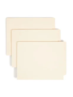Smead® Manila End-Tab Expanding Folders, 1 1/2" Expansion, Letter Size, Manila, Box Of 50