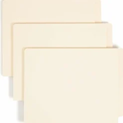 Smead® Manila End-Tab Expanding Folders, 1 1/2