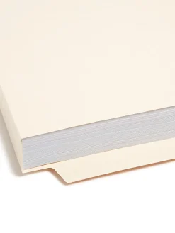 Smead® Manila End-Tab Expanding Folders, 1 1/2