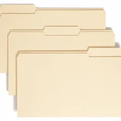 Smead® Manila File Folders, Legal Size, 1/3 Cut, Box Of 100