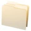 Smead® Manila File Folders, Letter Size, 1/2 Cut, Pack Of 100