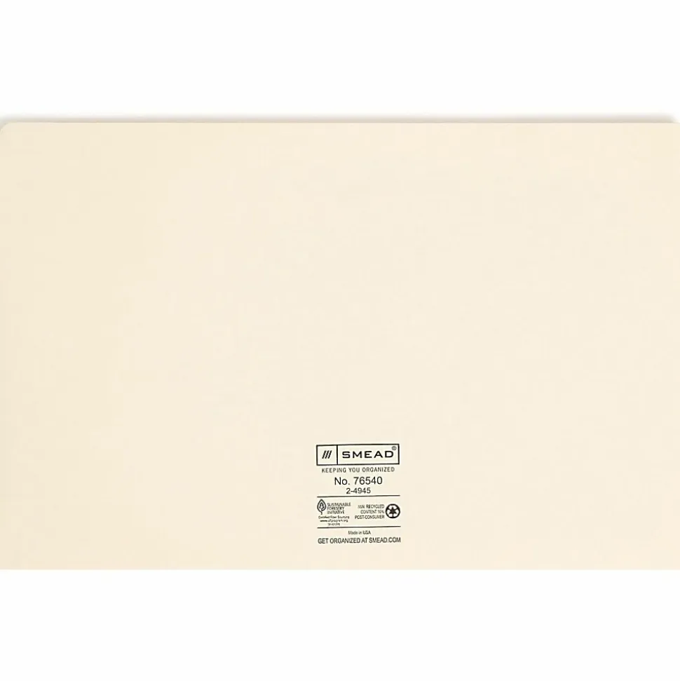 Smead® Manila File Jackets, 1 1/2” Expansion, Legal Size, Box Of 50
