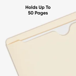 Smead® Manila File Jackets, Reinforced Tab, 9 1/2