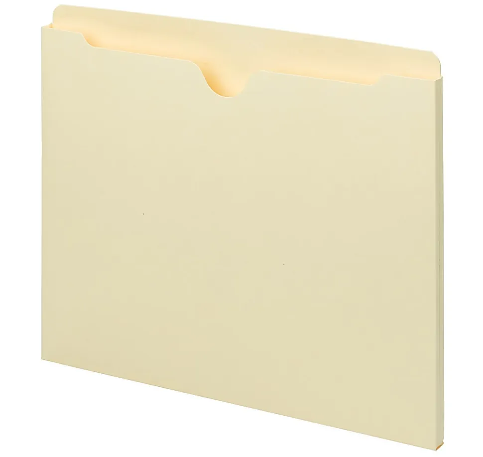 Smead® Manila File Jackets, Single-Ply Tab, 9 1/2" x 11 3/4", Pack Of 100