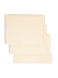 Smead® Manila Reinforced End-Tab Folders, 1/3 Cut, Letter Size, Pack Of 100