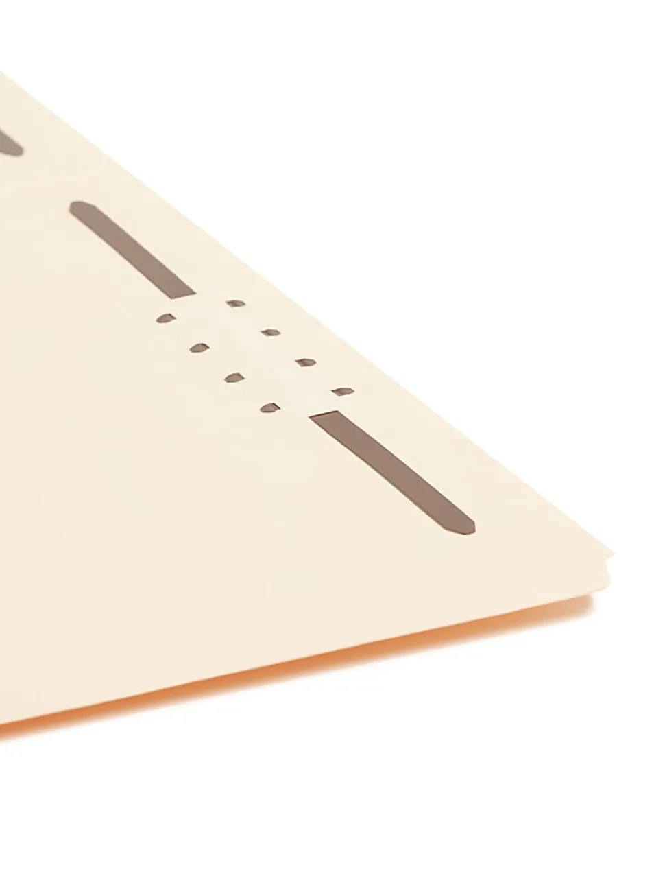 Smead® Manila Reinforced Tab Fastener Folders With Two Fasteners, 1" Expansion, 8 1/2" x 11", Letter, Manila, Box of 50